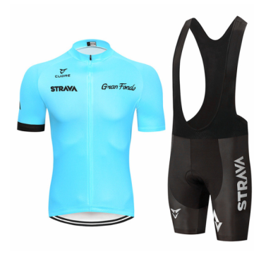 NEW STRAVA Pro Bicycle Team Short Sleeve Maillot Ciclismo Men's Cycling Jersey Summer breathable Cycling Clothing Sets