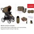 factory original luxury baby stroller ,winter version stroller,kinderwagen 2 in 1,pushchair/pram,reverse seat