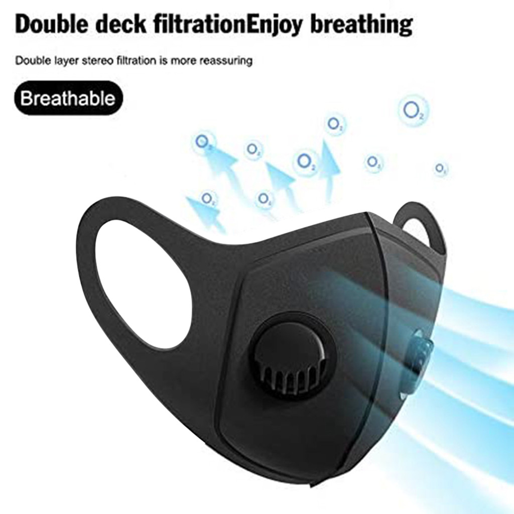 1Pc Cotton Ski Fasemask Reusable Fashion Black Solid Washable Ski Fase Maksk For Germ Protection For Adults Breathable Bandana