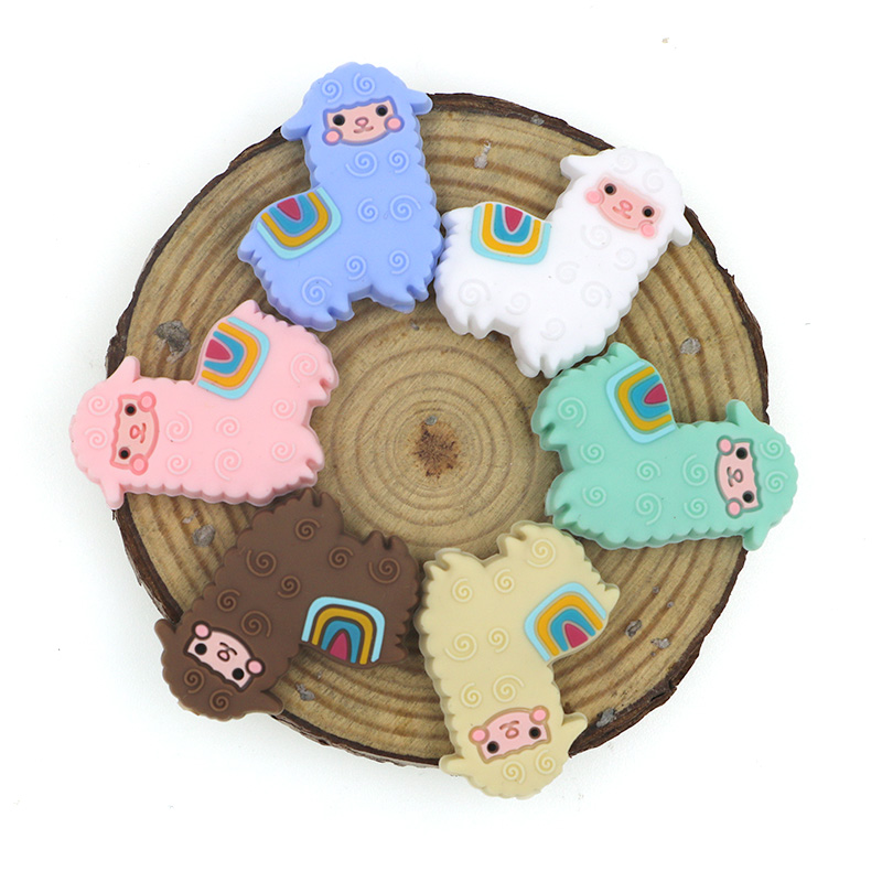 kovict 100/200/400pcs Mini sheep Silicone Beads Baby Dummy Cartoon Pacifier Toy Accessories