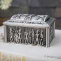 Size S New Egypt Jewelry Box Antique Vintage Home Decor Gift Storage Box Necklace Bracelet Ring Box Metal Art Craft Casket