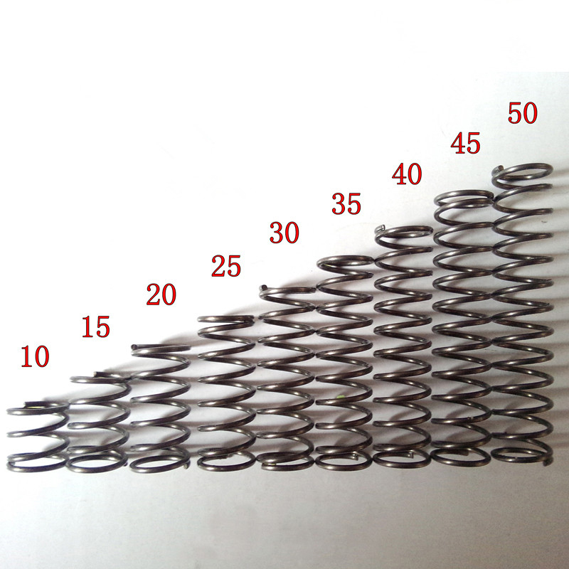 10PCS Manufacturer Small Steel Coil Compression Springs,0.3mm Wire Diameter*8mm Out Diameter*(5-50) mm Length