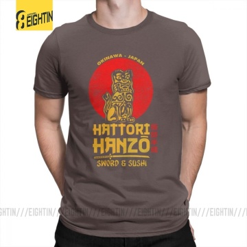 Hattori Hanzo Samurai T Shirt Short Sleeve Black 100% Cotton Tees Crewneck Tops Clothing Mens Vintage 5XL T-Shirt