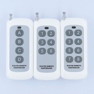Small Size Long Range Remote Control 4 Button 6 Button 8 Button315433MHZ Transmitter RF ASK 2262 1527 Wireless Remote for Switch