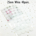 White 25mm 40pair