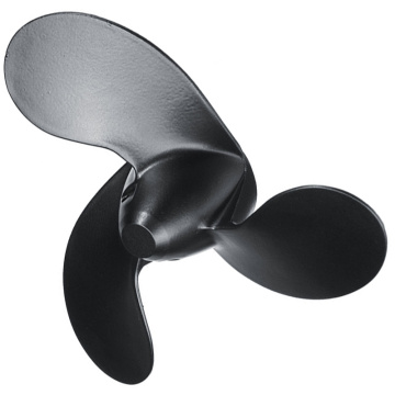 Aluminum Alloy Propeller 7.4 x 5.7 Marine Propeller For Nissan Tohatsu Evinrude Johnson 2.2-3.3HP R Rotation Black 3 Blades