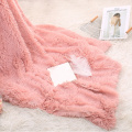 Soft Warm Fleece Flannel Blankets For Beds Faux Fur Mink Throw Solid Color Sofa Cover Bedspread Winter Blankets