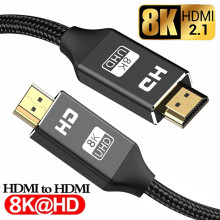 HDMI2.1 HDMI-compatible HDMI Splitter Switch Extend Cable Dolby for PS4 HD TV DTS Audio Video Cable HDMI 2.0 4K/120Hz 2K/144Hz