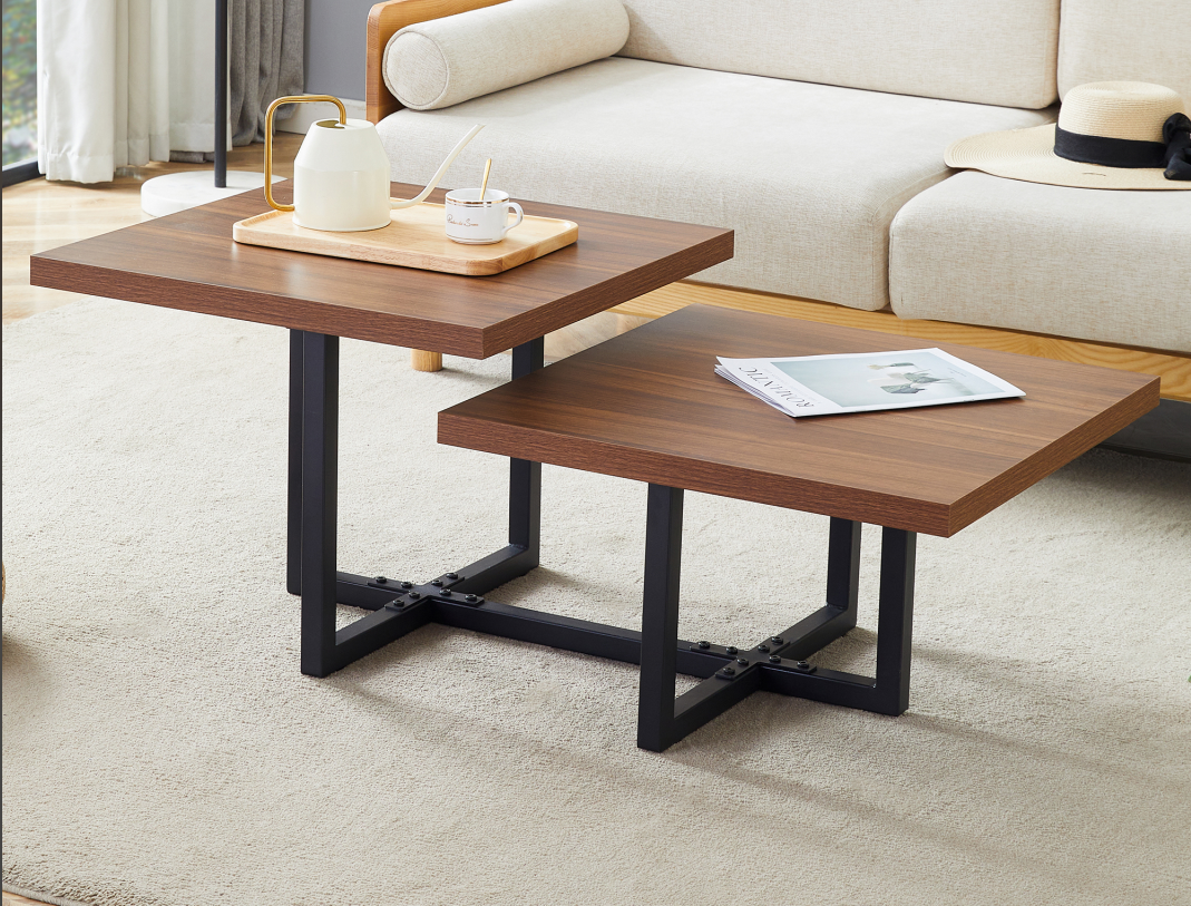 irregular-shaped coffee table