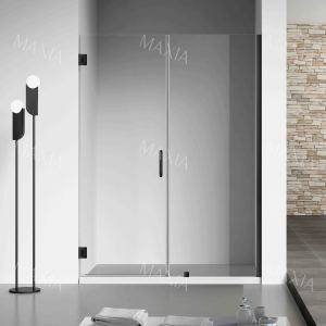 Type 1 Black Hinged Door Screen Divider