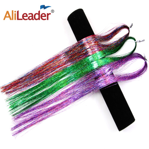 Silk Straight Hair Sparkling Colorful Dazzle Tinsel Hair Supplier, Supply Various Silk Straight Hair Sparkling Colorful Dazzle Tinsel Hair of High Quality