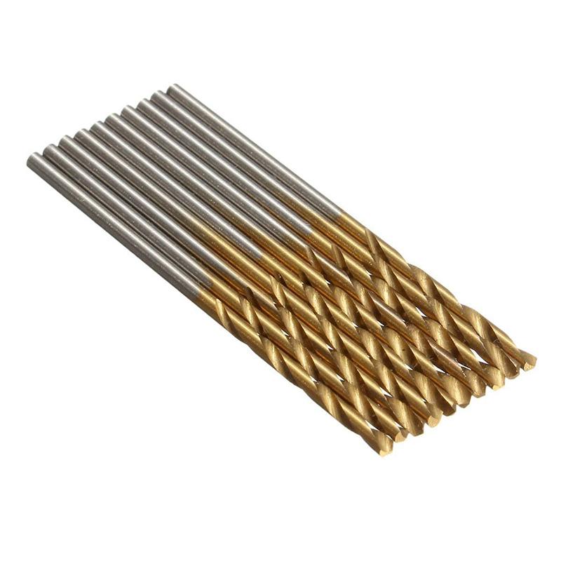 50Pcs Drill Bit Set Titanium Coated Twist Drill HSS High Speed Steel Drill Bits Set Tool Power Tools 1/1.5/2/2.5/3mm for Wodd