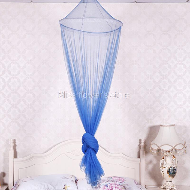 1 Pcs Elegant Lace Bed Mosquito Netting Curtain Mesh Canopy Princess Round Dome
