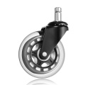 5 PCS Office Chair Caster Wheels Roller Rollerblade Style Castor Wheel Replacement Soft Safe Rollers Furniture Hardware