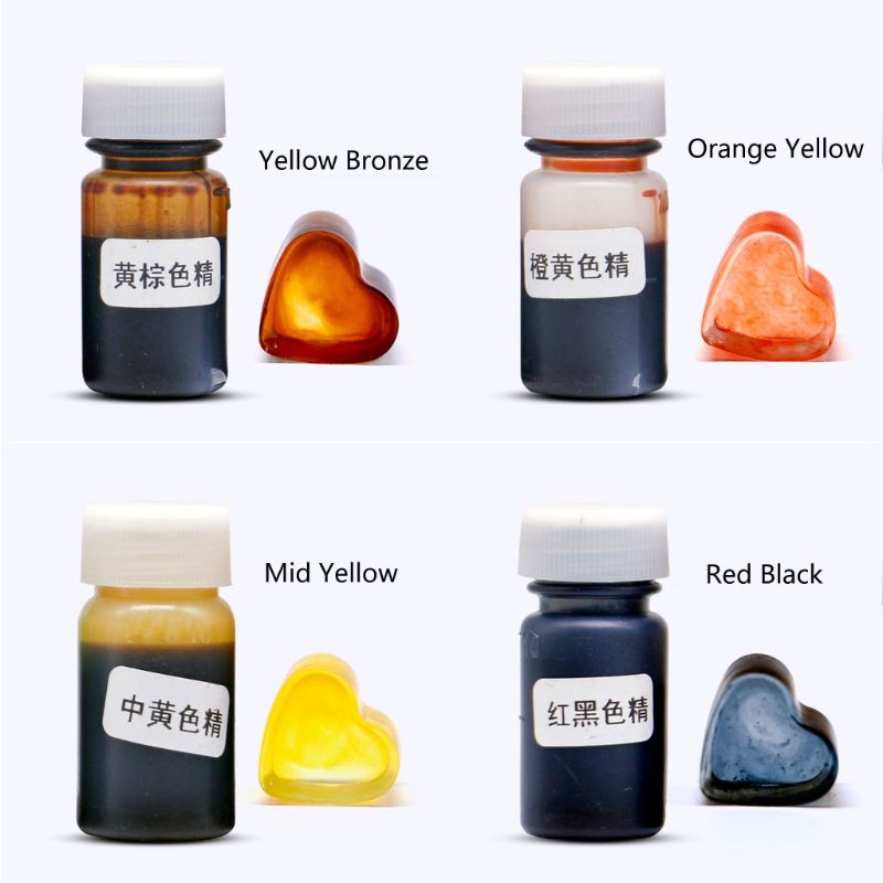20 Colors Epoxy Resin Dye Translucent Liquid Resin Colorant Non-Toxic Epoxy Resin Ink Pigment Kit Resin Jewelry Making