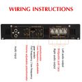 DC 10-16V 2200W Car Amplifiers Stereo Audio Power Amplifier 2 Channel Class A/B Subwoofer Stereo Surround