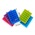 Ice cube trays 24 Silicone Ice Cube Molds with Removable Cover set for Whiskey, juice, Sport Drinks