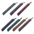 Handmade Leather Pencil Bag Vintage Retro Zipper Fountain Pen Brush Pouch Case
