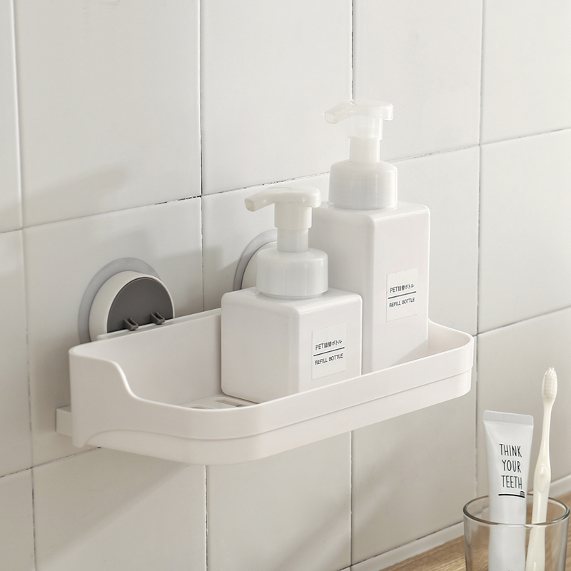 Bathroom Shelving Wall Storage Rack Organizer for Shower Shampoo Holder Toilet Suction Cup Accessories