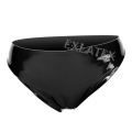 Latex Panties Women Hot Sexy Open Thong Panties Women Latex Rubber Mini Brief Latex Shorts with Open Crotch Sexy Lingerie