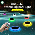 RGB Solar LED Pool Lights Swimming Waterproof IP68 Remote Control Floating Lamp Party Home Pond Outdoor Underwater Light