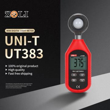Mini Digital light meter UNI-T UT383 Lux meter luminance illuminometer Fc test max.200,000 Lux Fc Test Max Min Illuminometers