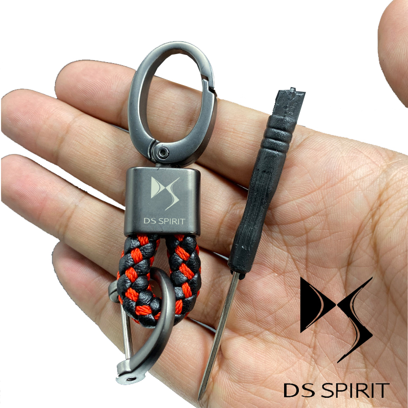 Car Assessoires Leather Keychain Key Chains Car Key Holder Lanyard Keys for DS SPIRIT DS3 DS4 DS4S DS5 DS 5LS DS6 DS7 WILD RUBIS