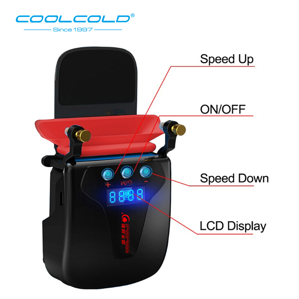 COOLCOLD K36 Laptop cooling pad Laptop cooler Notebook accessories Heat Dissipation Radiator Cooling LED Temperature Display Fan