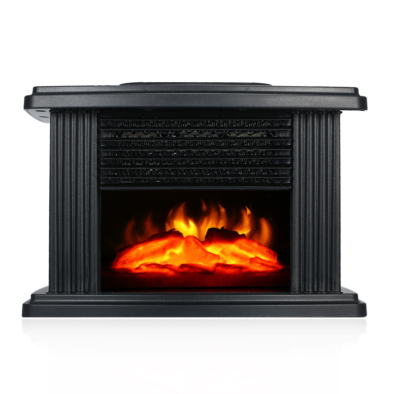 Remote Control Electric Fireplace Freestanding Electric Stove Heater With LED Flame Effect Warm Air Heater Heating For Winter