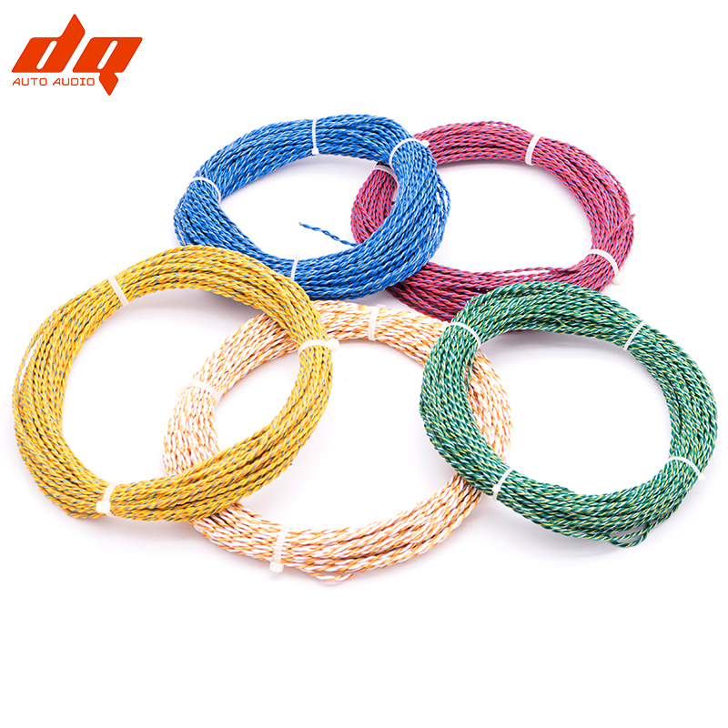10Meter 14AWG AVSS Standard Car Modified Wire Speaker Audio Cable OFC Oxygen-free Pure Copper Twisted Pair Power Cord Line