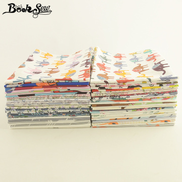 Booksew 50x100cm/pcs Telas Tissu Cartoon Animal Flower Series 100% Cotton Fabric Cloth Quilts Pillow Patchwork Baby Kids Textile