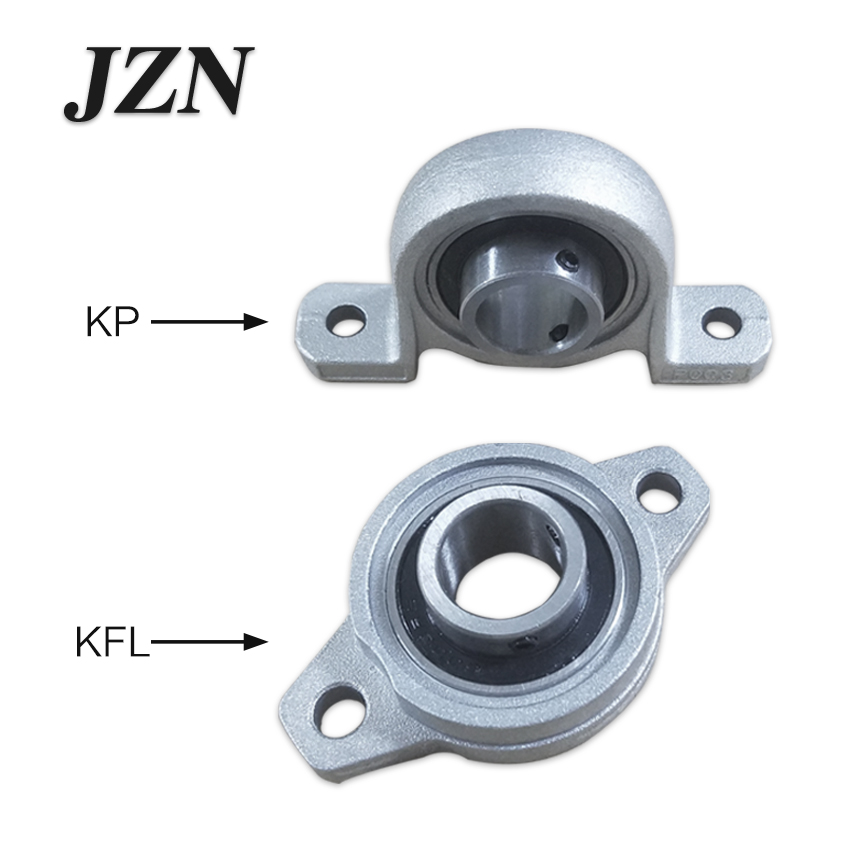 4pcs Kp08 Kfl08 Kfl000 Kp Bearing Insert Shaft Support Spherical Roller Zinc Alloy Mounted Bearings Pillow Block Housing