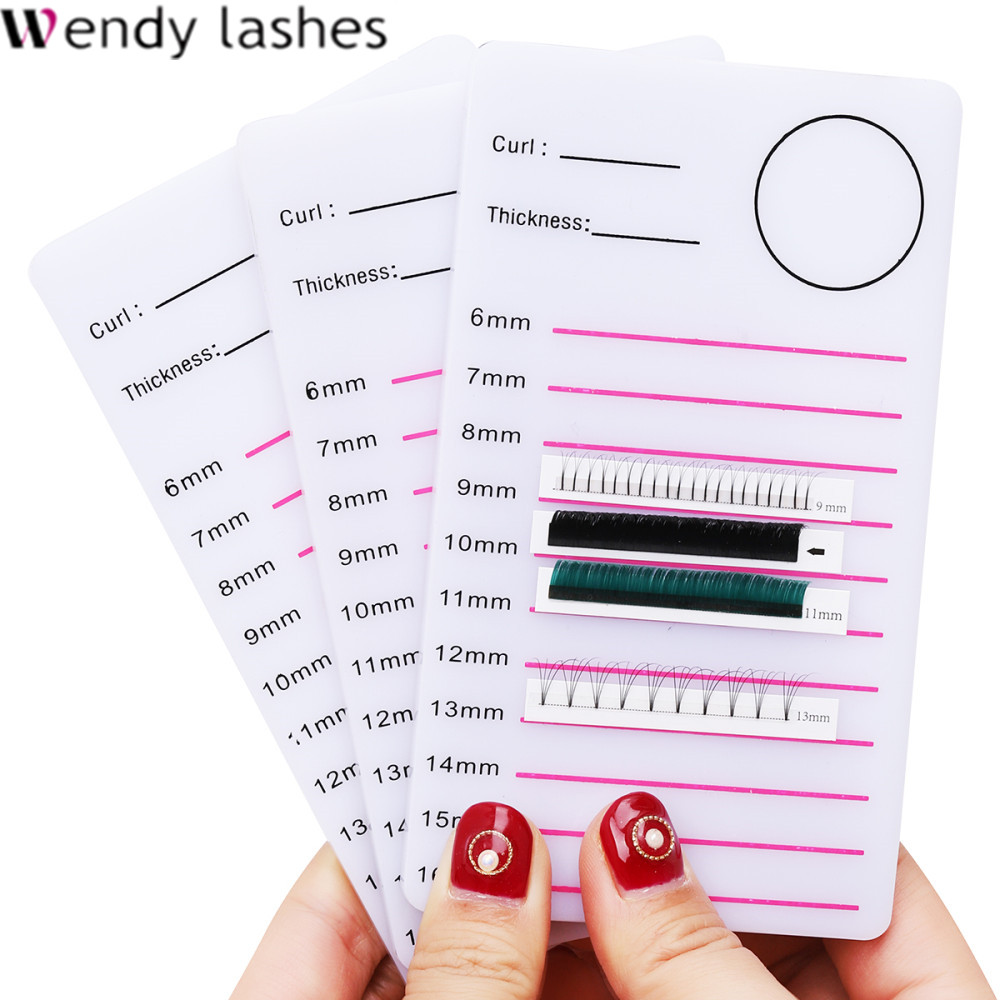 Acrylic Lashes Holder Pad Individual Eyelash Tablet Makeup Tools Palette 1pcs Eyelash Pad Lash Extension Glue Pallet Holder Card