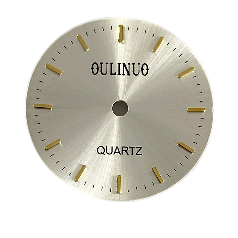 silver watch dial 