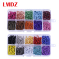 LMDZ 100PC Mix Color Safety Pins Gourd Shape Metal Clips Gourd Pins Knitting Cross Stitch Marker Tag Pins Clips for DIY Clothin