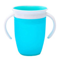 240ML 360 Degree Rotatable Baby Learning Drinking Water Cup with Double Handle Anti-choked Bottle Infants Water Cup