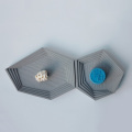 Irregular Geometry Concrete Tray Mold Cement Jewelry Storage Pallet Silicone Molds Plaster Tray Mould For Home Decor