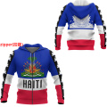 Tessffel Country Emblem Flag Caribbean Sea Haiti Island Retro Pullover Men/Women Tracksuit Jacket 3Dprint Streetwear Hoodies A-4