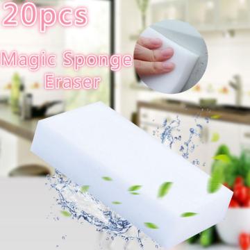 20PC 100x60x20mm Nano Magic Eraser Sponge Melamine Sponge Kitchen Bathroom Office Cleaning Tool Accessories Dish Kitchen Gadgets