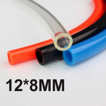 1m PU Air Pipe Tube Pneumatic Hose Plastic Flexible pipe 12*8mm multi color red blue black clear
