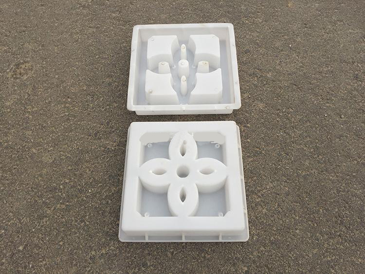 1 pcs Garden Pavement Molds DIY Square Plastic Path Maker Mold Manual Road Paving Cement Stone Brick Mould Tools White 30X30CM