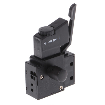 Hand Drill Speed Regulating Forward and Reverse Switches FA2-6/1BEK SPST Lock on Power Tool Trigger Button Switch Black