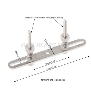 Water Cooling Accessories 1 Set Stainless Steel Water Cooling Block Buckles Screw M3*40 For Southbridge Drop Shipping