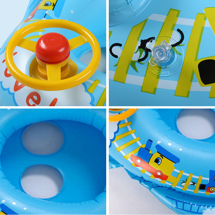 Inflatable Baby Swim Seat Boat Kiddie Toddler Float 7