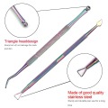 Stainless Steel Nail Clipper Cutter Scissor Rainbow Tweezer Clipper Dead Skin Remover Edge Cutter Plier Manicure Nail Art Tools