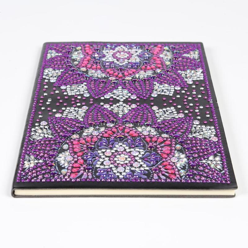 DIY Mandala Special Shaped Diamond Painting 50 Pages A5 Sketchbook Notebook Christmas Gift for Student Handmade Craft