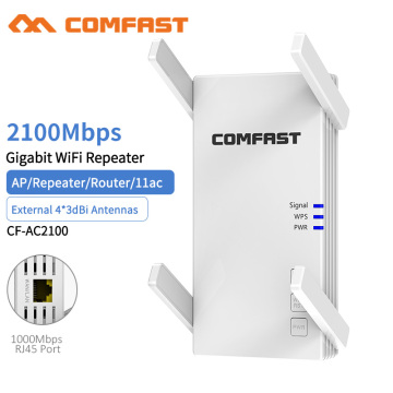 2100Mbps Dual Band 5Ghz Wireless Wifi Repeater Powerful Gigabit Wifi Router Wifi Extender Antenna Long Range Wlan WiFi amplifier