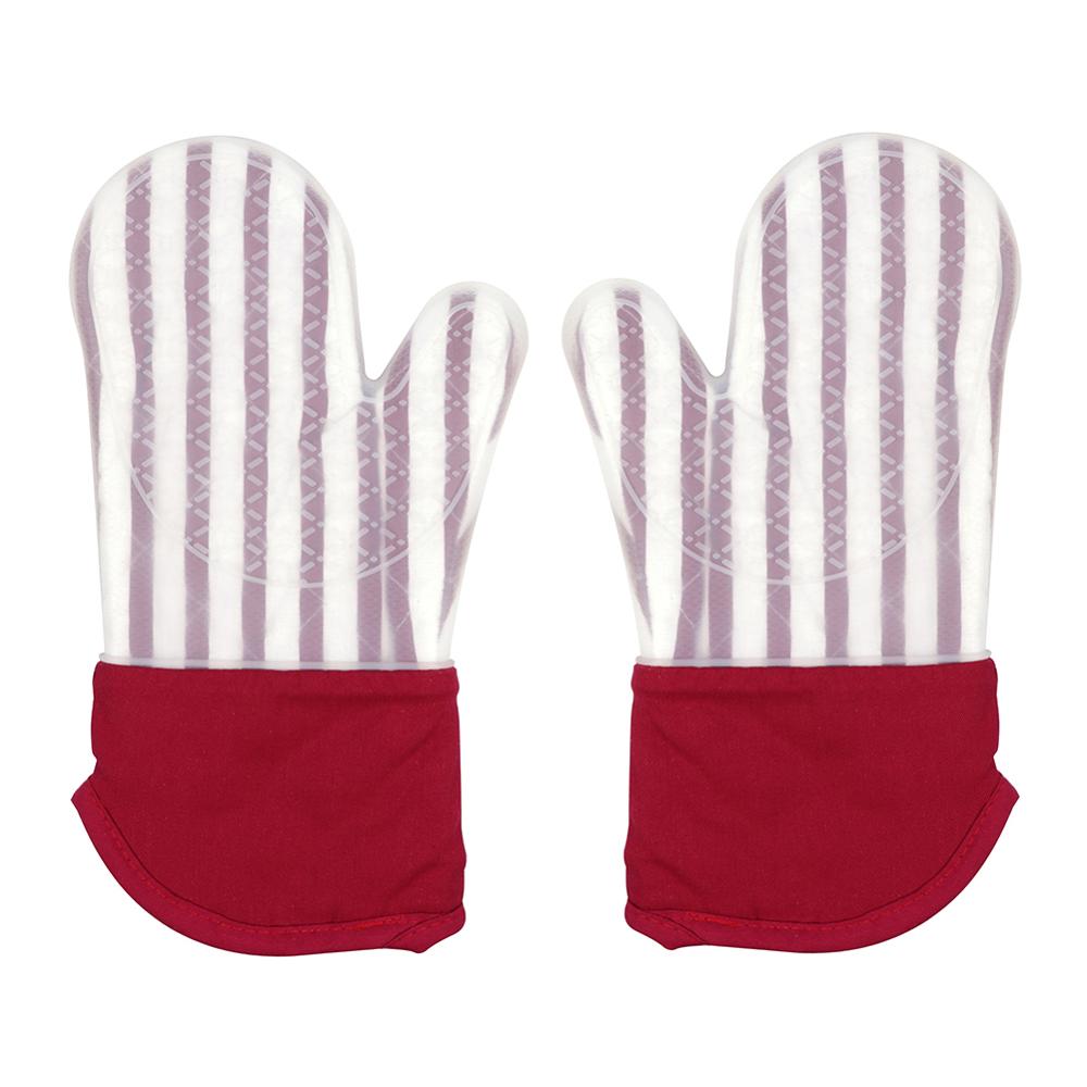 New Style High Quality Silicone Oven Mitts Safe and Flexible Long Kitchen Mittens for Cooking Grilling and Barbecue