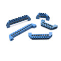 4/6/8/10/12 Positions Terminal Block Connector Strip Electrical Distribution Wire Screw Terminal Brass Ground Neutral Bar Blue
