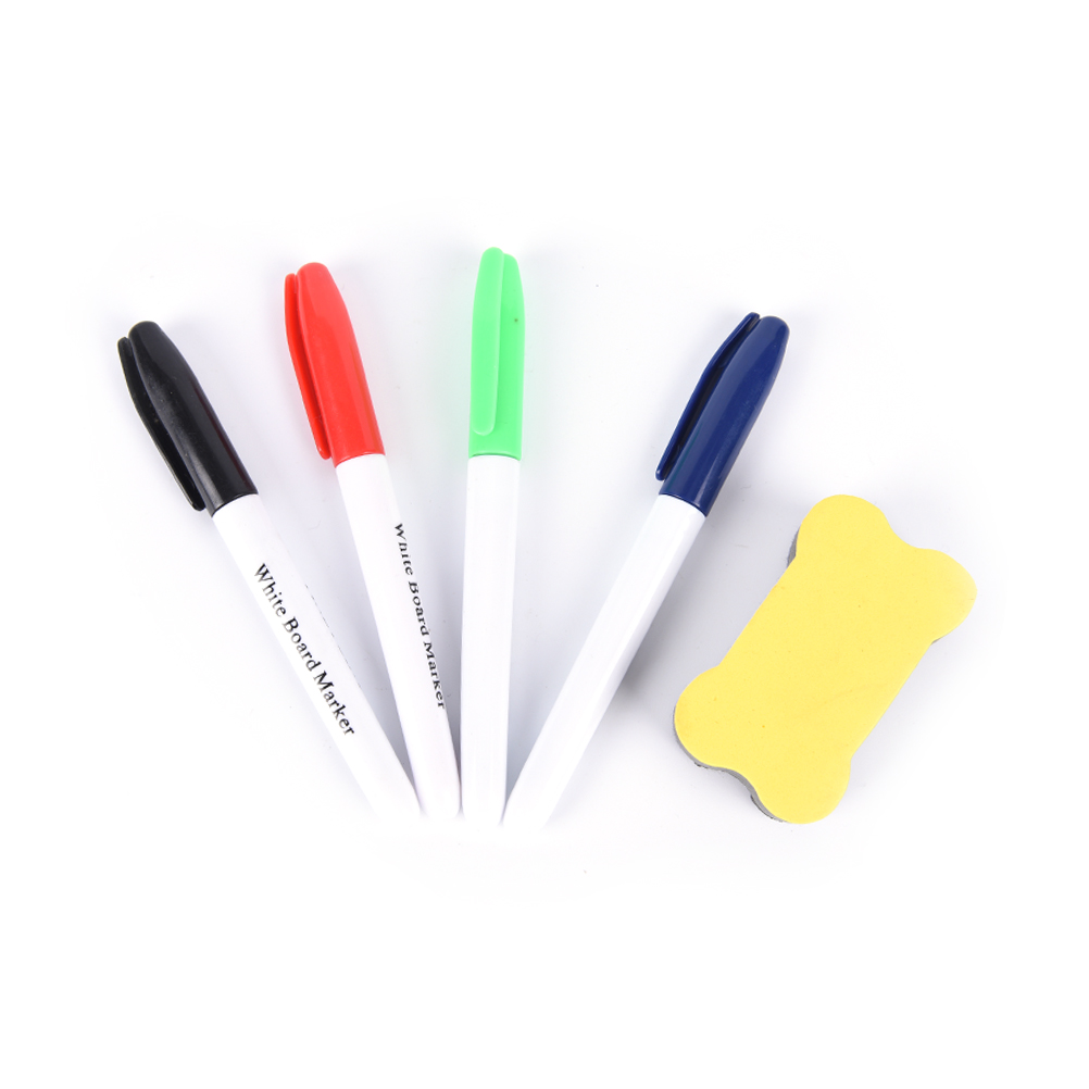 New White Board Maker Pen Whiteboard Marker Liquid Chalk Erasable Maker Pen Office School Supply with Whiteboard Eraser
